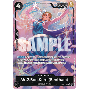 Mr.2.Bon.Kurei (Bentham) OP14-091 Alt art
