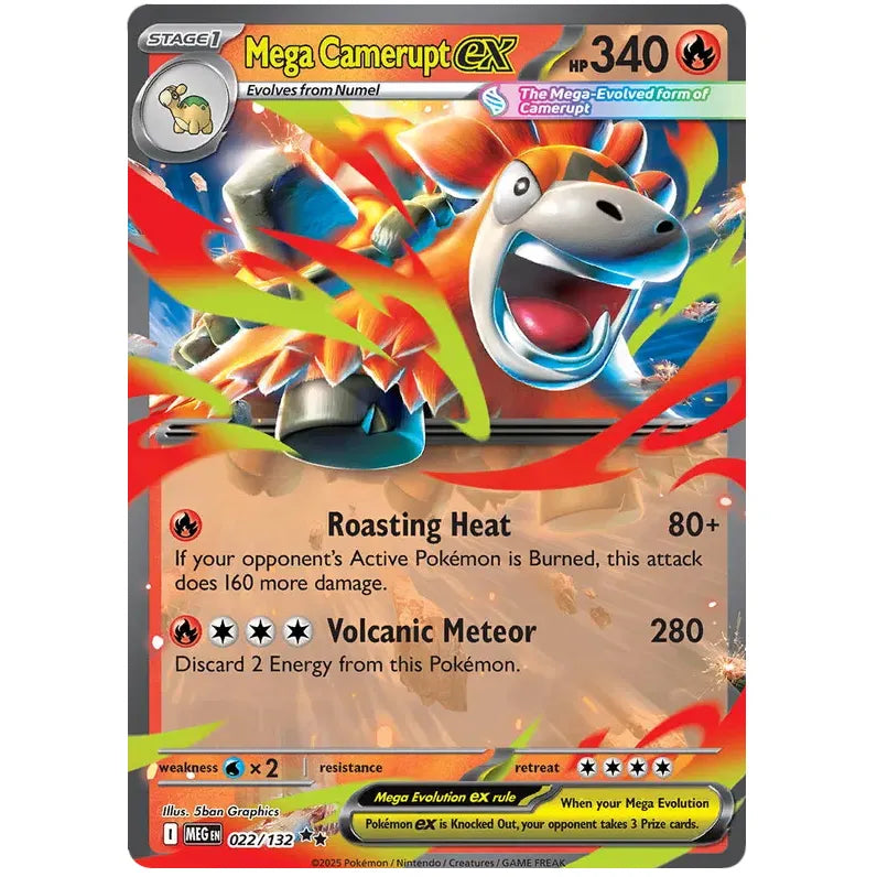 Mega Evolution - 022/132 - Mega Camerupt ex