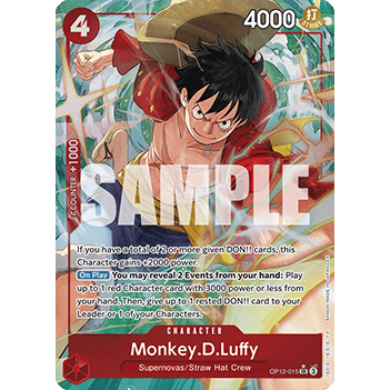 Monkey.D.Luffy OP12-015 Alt art