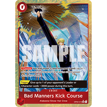 Bad Manners Kick Course PRB02-016 Alt art