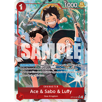 Ace & Sabo & Luffy OP13-007 Alt art