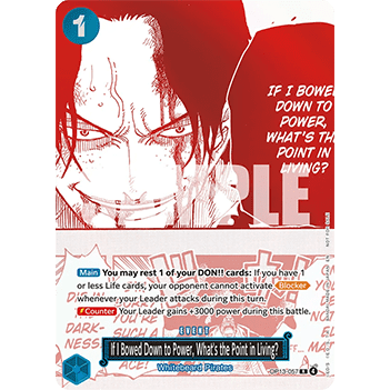 If I Bowed Down to Power, What's the Point in Living? OP13-057 Alt art