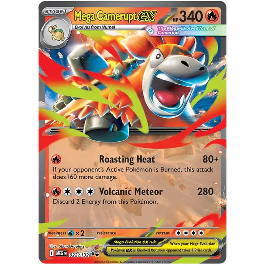 Mega Evolution - 022/132 - Mega Camerupt ex