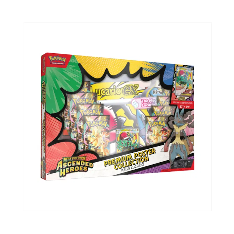 Mega Evolution - Ascended Heroes Premium Poster Collection Lucario (binnenkort beschikbaar)